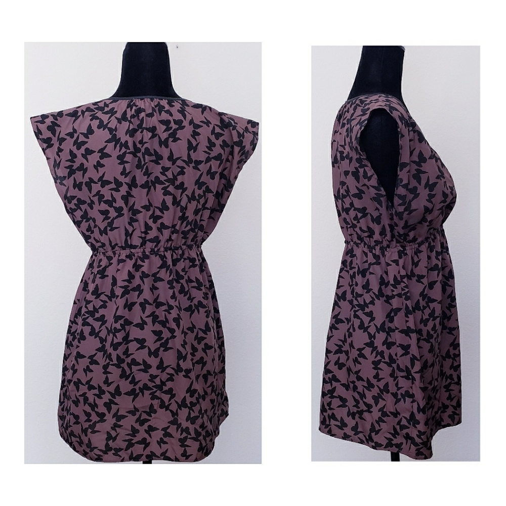 Motherhood Maternity women's blouse brown short sleeve - Picture 3 of 3